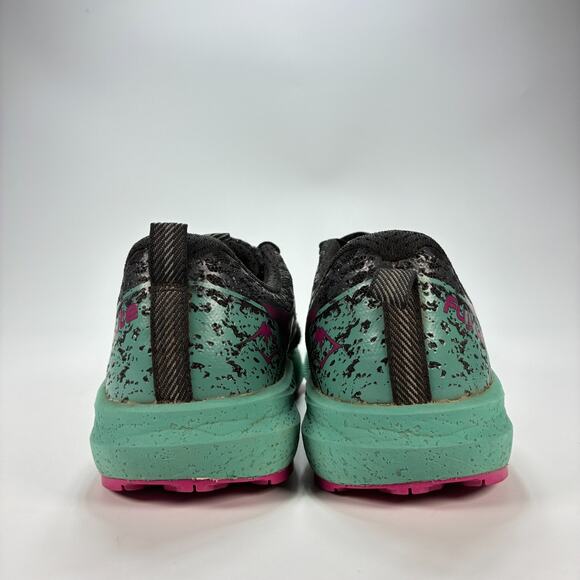 ASICS Fuji Lite 2 Black Teal Purple Trail Running Shoes 1012B066 Womens Size 8.5 - Picture 5 of 10